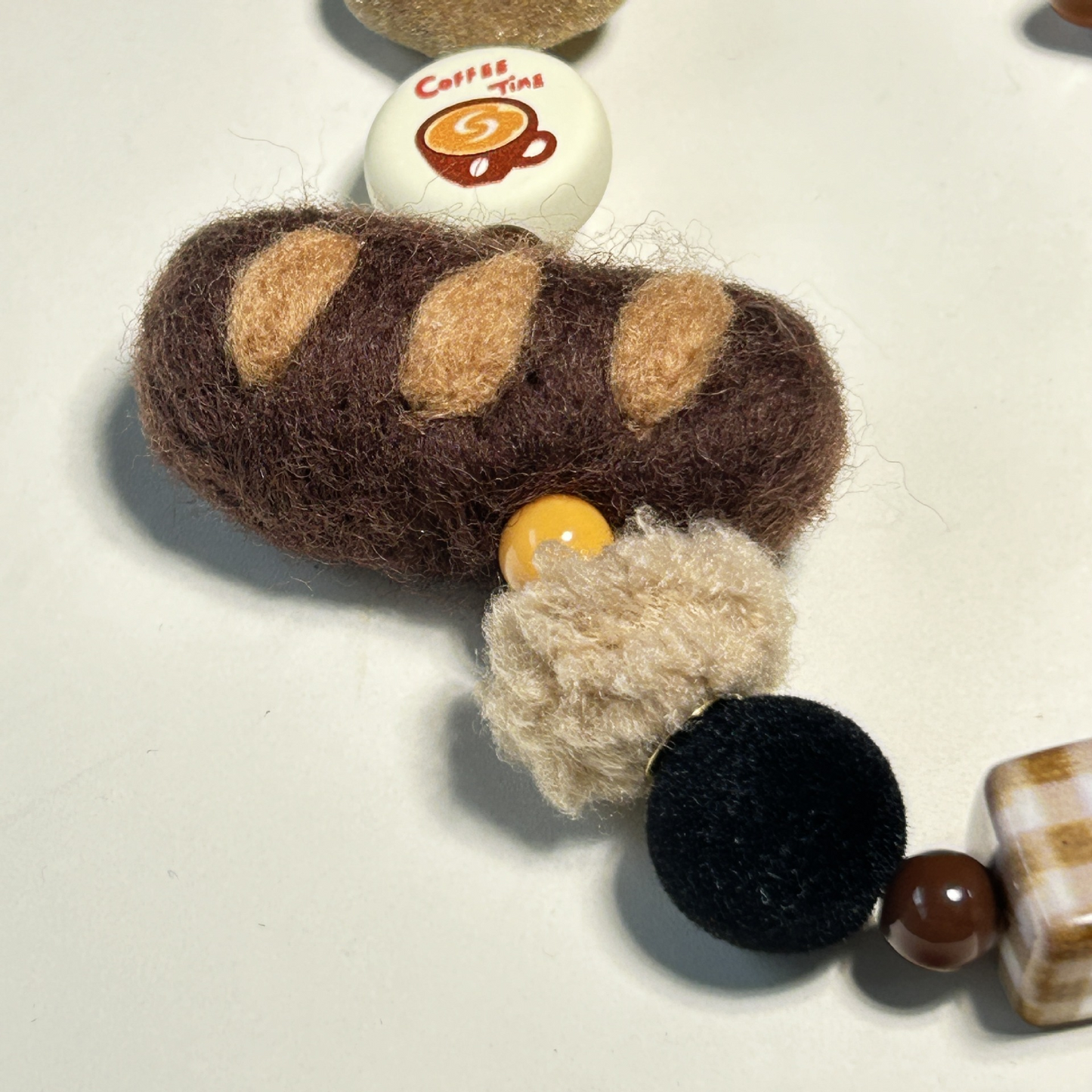 Baguette Donut Bag Charm