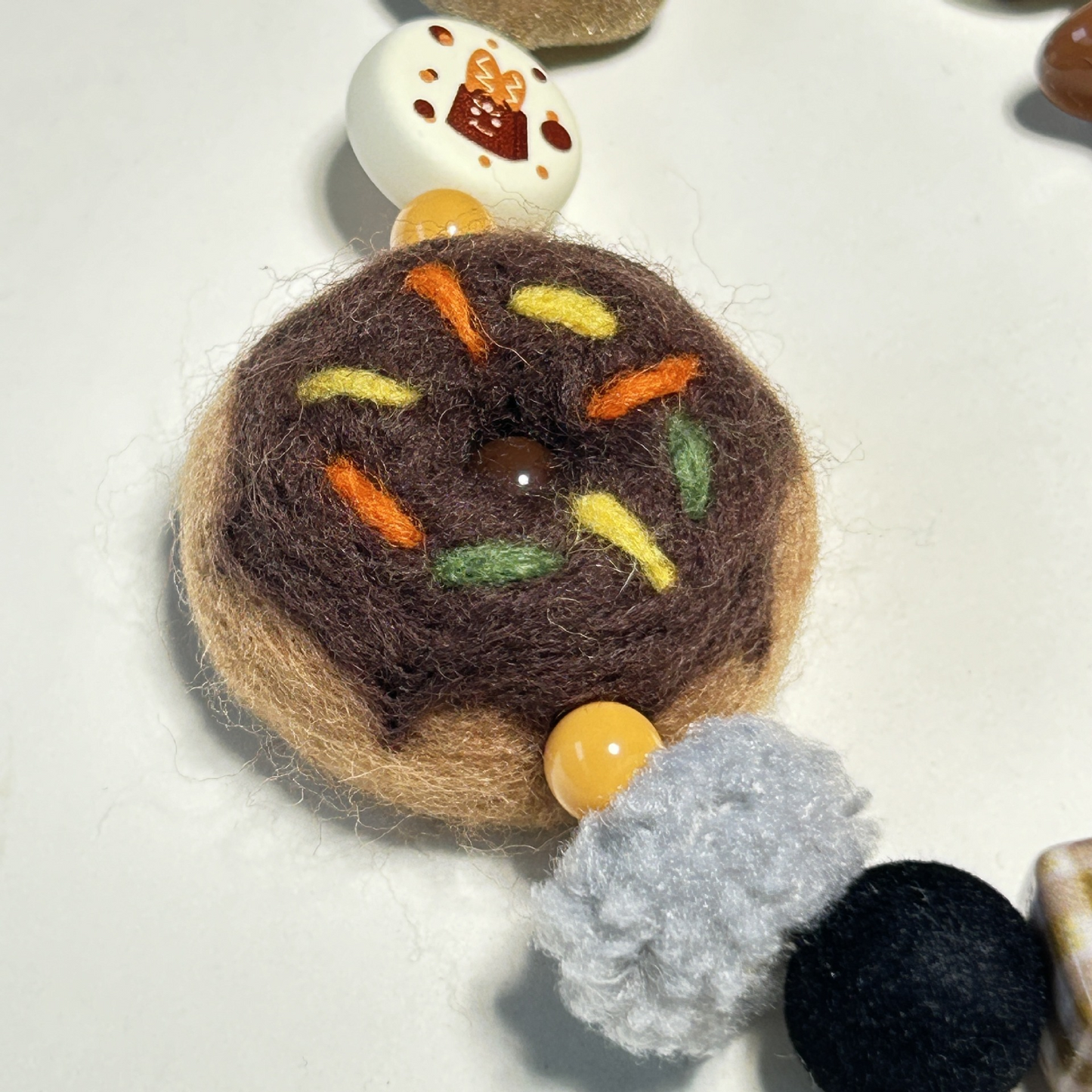 Baguette Donut Bag Charm
