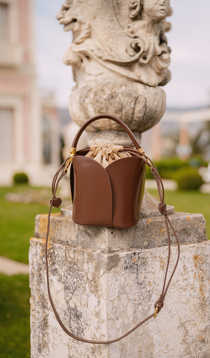Handmade Cowhide Flower Bag Crossbody Bag