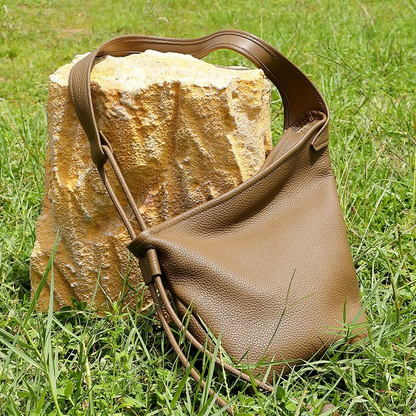 Asymmetric Design Slouchy Horn Shaped Crossbody Bag