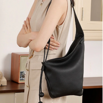 Asymmetric Design Slouchy Horn Shaped Crossbody Bag