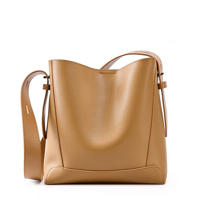 Leather Crossbody & Shoulder Oversized Bucket Bag