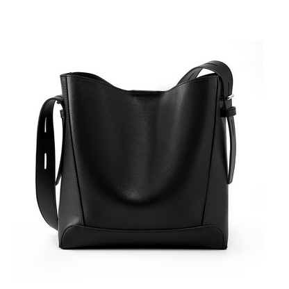 Leather Crossbody & Shoulder Oversized Bucket Bag