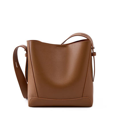 Leather Crossbody & Shoulder Oversized Bucket Bag