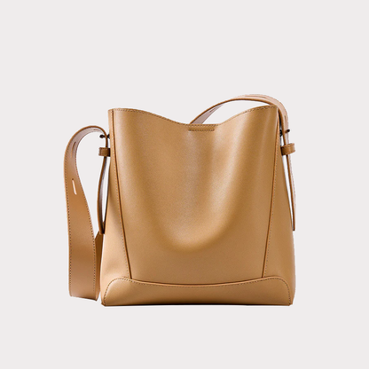 Leather Crossbody & Shoulder Oversized Bucket Bag