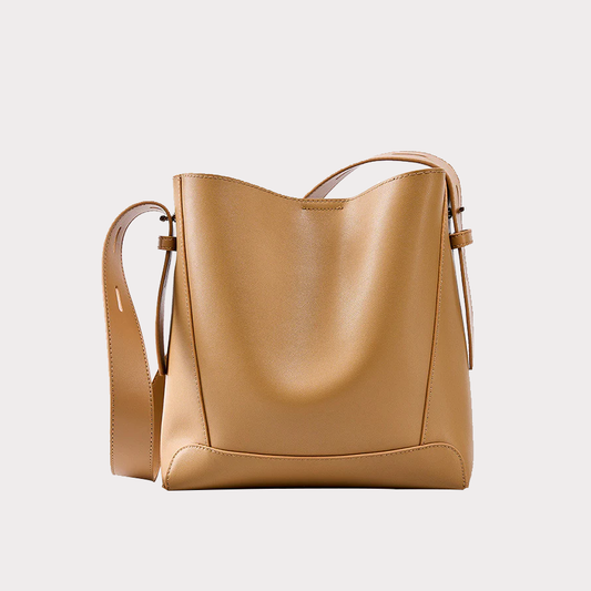 Leather Crossbody & Shoulder Oversized Bucket Bag