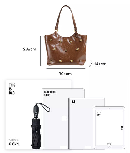 WEEKEND Cowhide Tote Bag