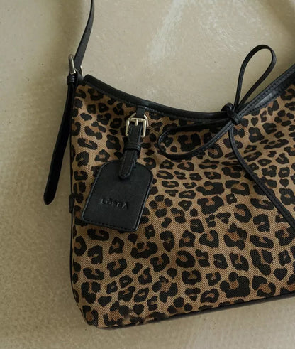 MS.POLKA Leopard Print Hobo Bag