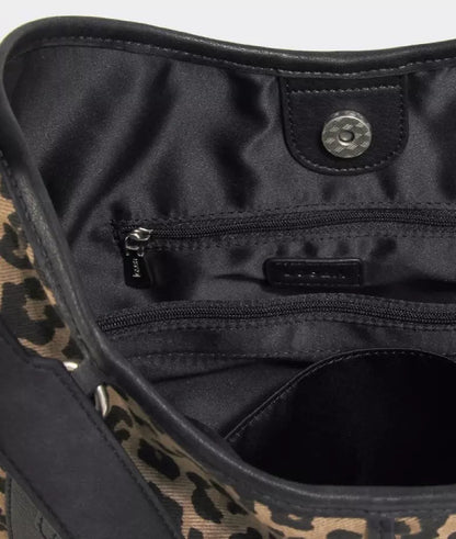 MS.POLKA Leopard Print Hobo Bag