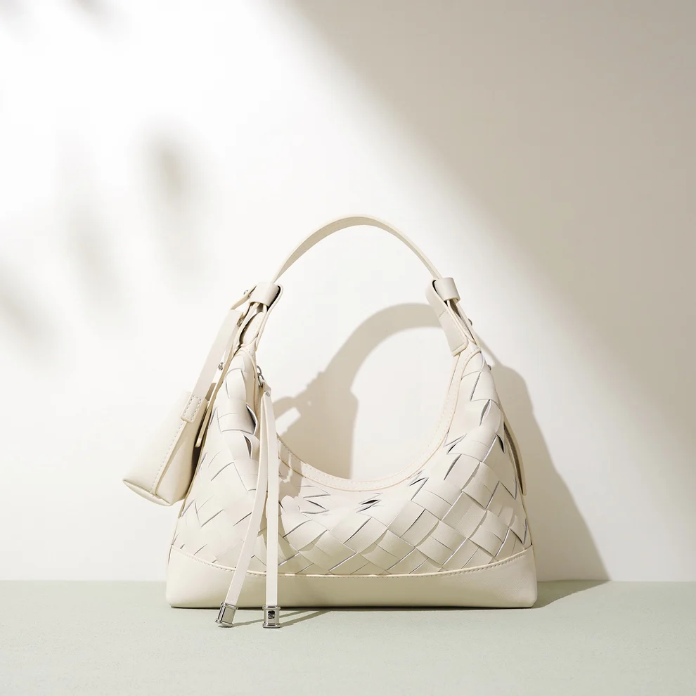 Woven Dumpling Shoulder & Crossbody Bag