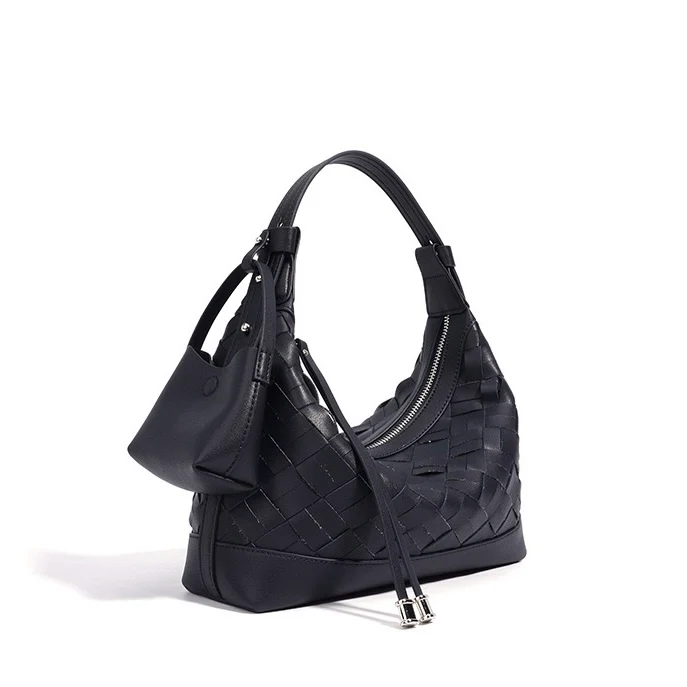 Woven Dumpling Shoulder & Crossbody Bag