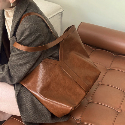 Autumn Genuine Leather Tote Bag