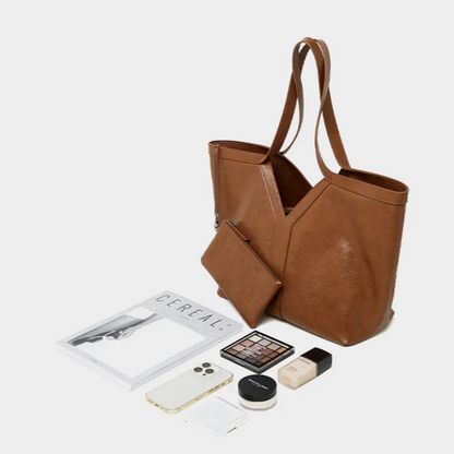 Autumn Genuine Leather Tote Bag