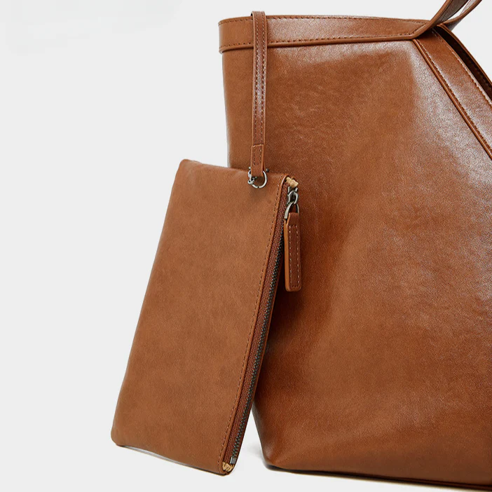 Autumn Genuine Leather Tote Bag