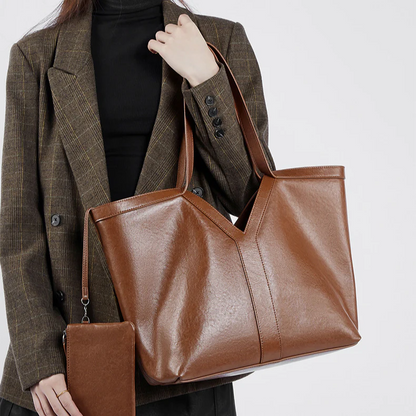 Autumn Genuine Leather Tote Bag