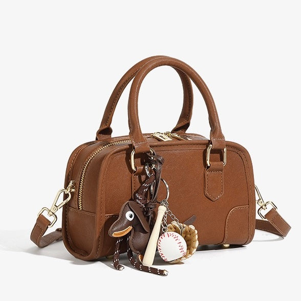 Boston Crossbody Bag with Dachshund Pendant
