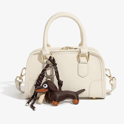 Boston Crossbody Bag with Dachshund Pendant