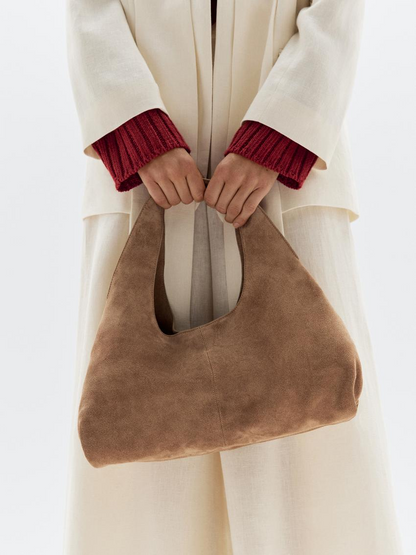 Medium Suede Clutch