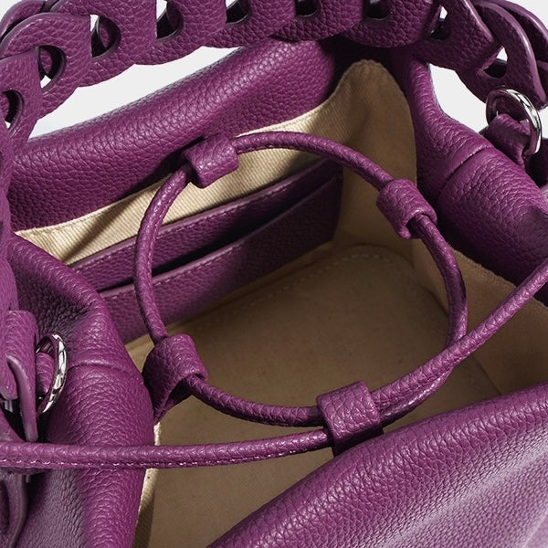 Leather Versatile Commuting Bucket Bag