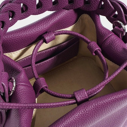 Leather Versatile Commuting Bucket Bag