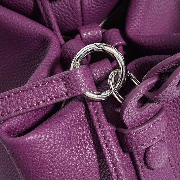 Leather Versatile Commuting Bucket Bag