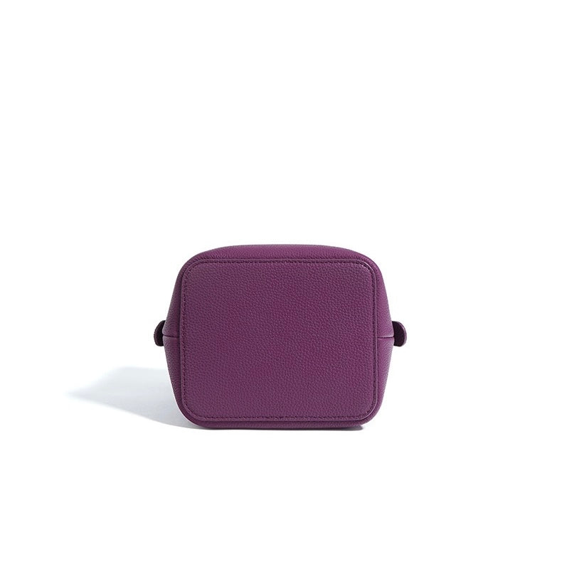 Leather Versatile Commuting Bucket Bag