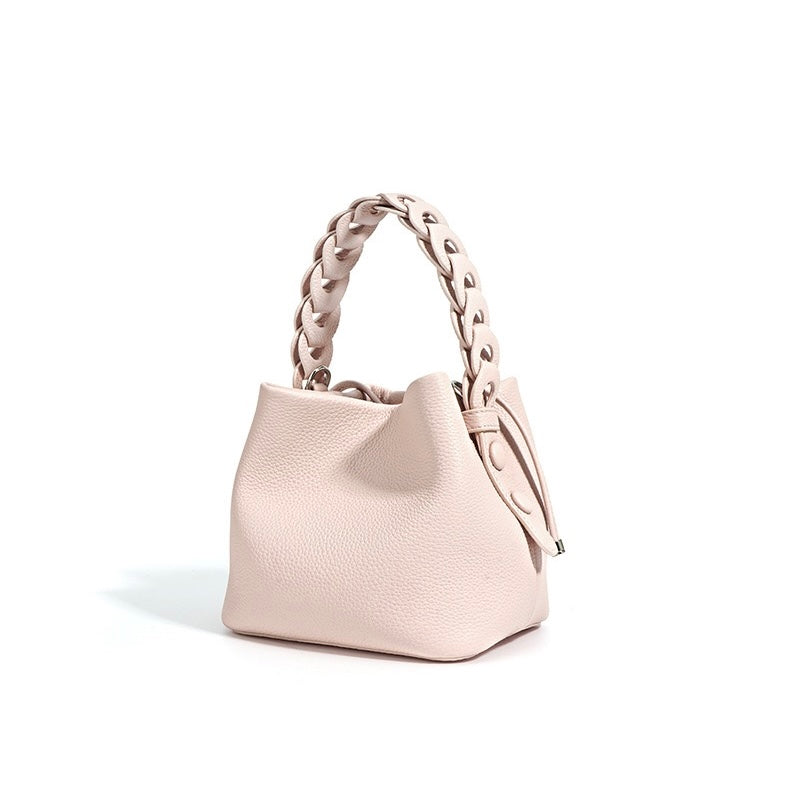 Leather Versatile Commuting Bucket Bag
