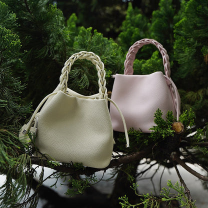 Leather Versatile Commuting Bucket Bag