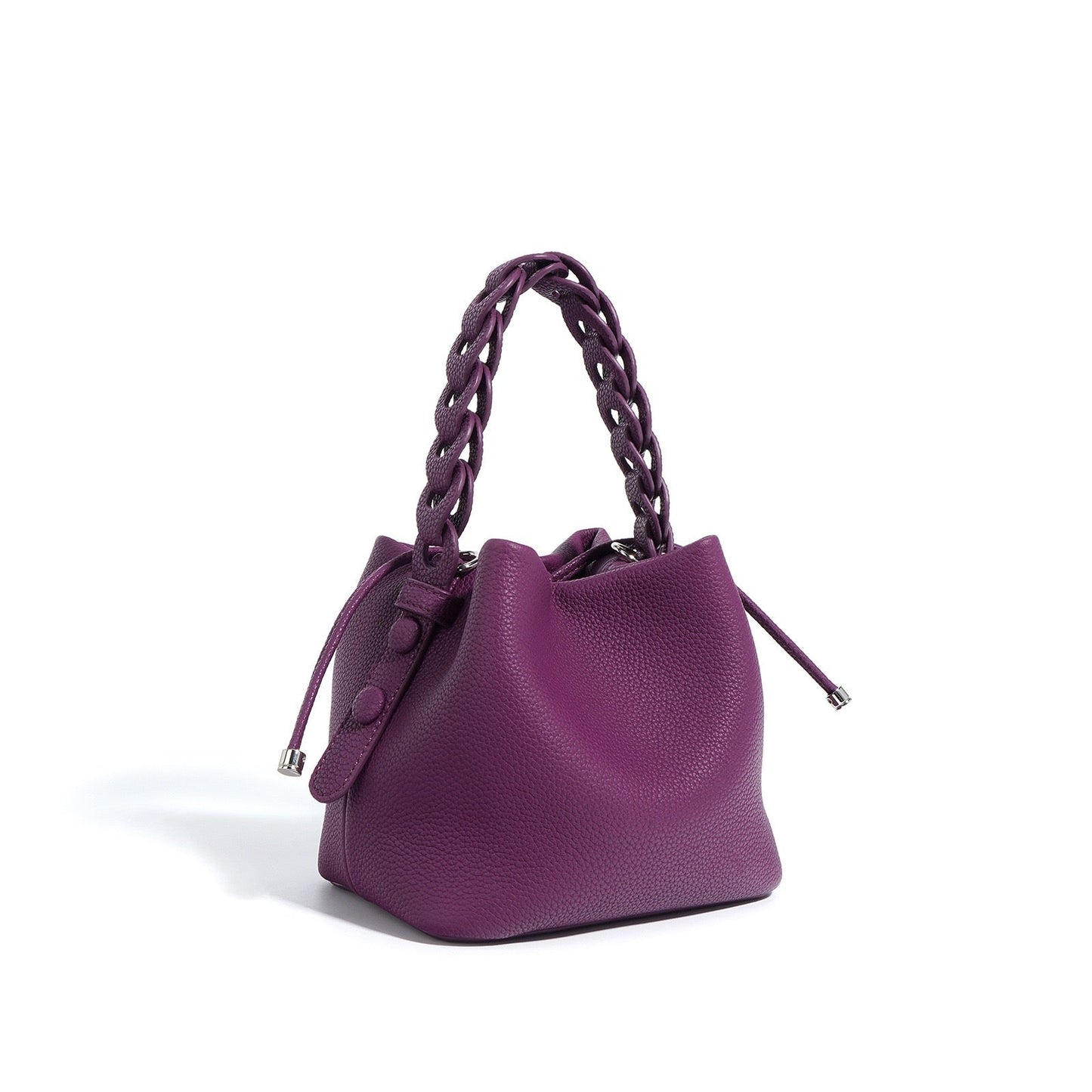 Leather Versatile Commuting Bucket Bag