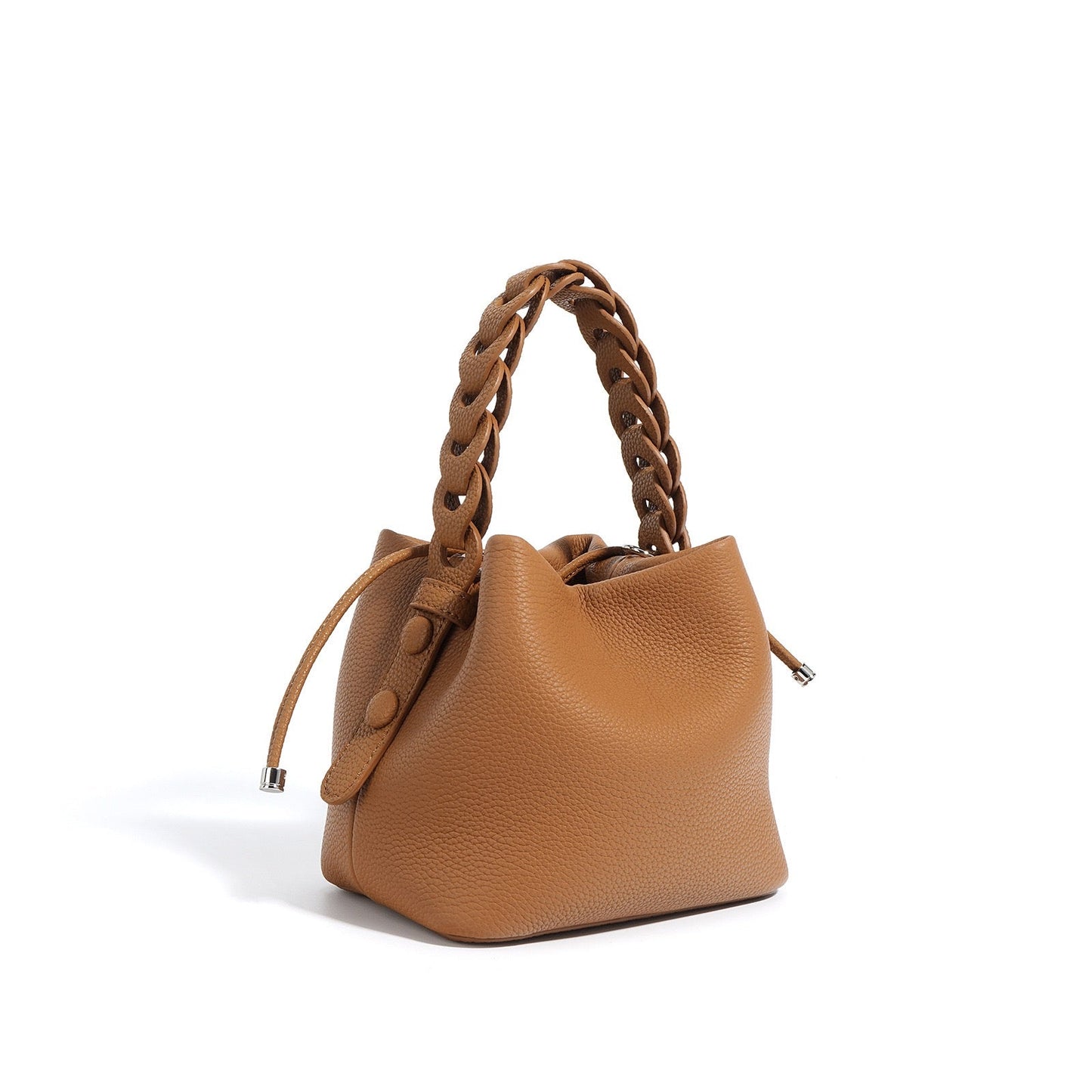Leather Versatile Commuting Bucket Bag