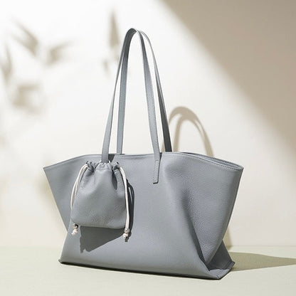 Versatile Women's Genuine Leather Tote Bag