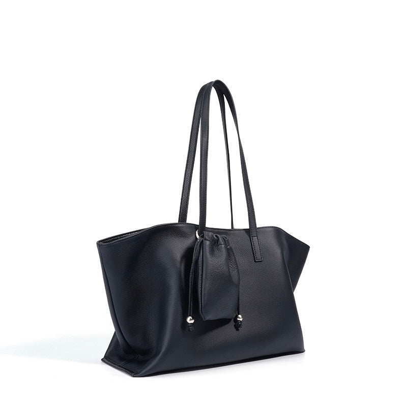 Versatile Women's Genuine Leather Tote Bag