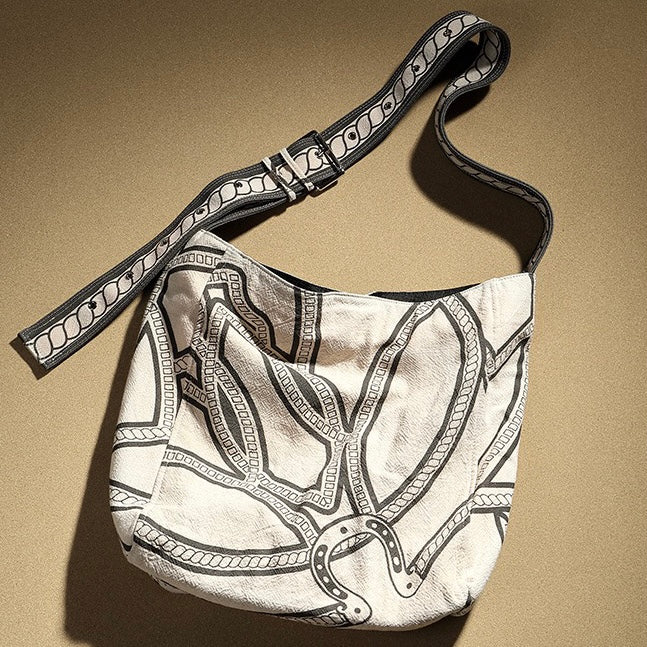 Print Slouchy Large Capacity Lightweight Shoulder Bag
