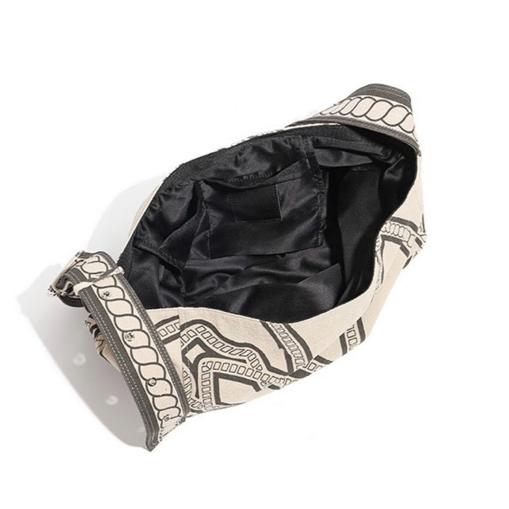 Print Slouchy Large Capacity Lightweight Shoulder Bag