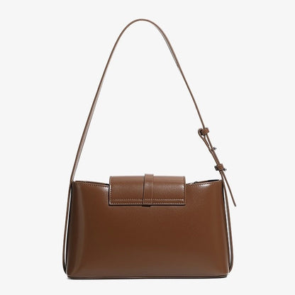 Elegant Versatile Handheld Shoulder Leather Bag