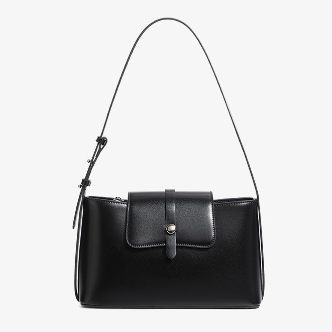 Elegant Versatile Handheld Shoulder Leather Bag