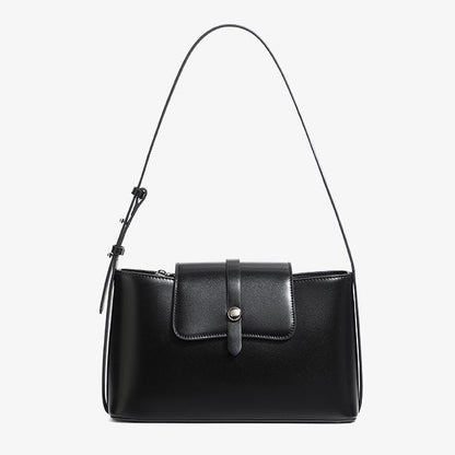 Elegant Versatile Handheld Shoulder Leather Bag