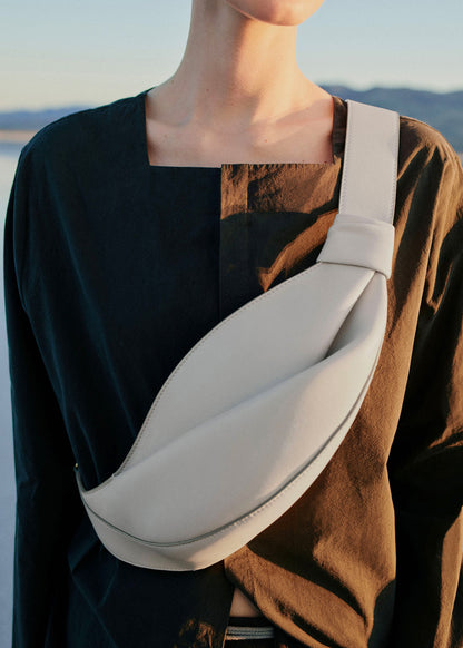 Smooth Leather Knot Crossbody Bag