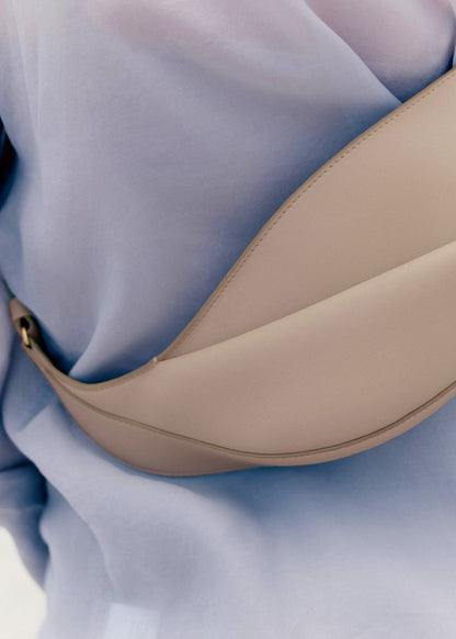 Smooth Leather Knot Crossbody Bag