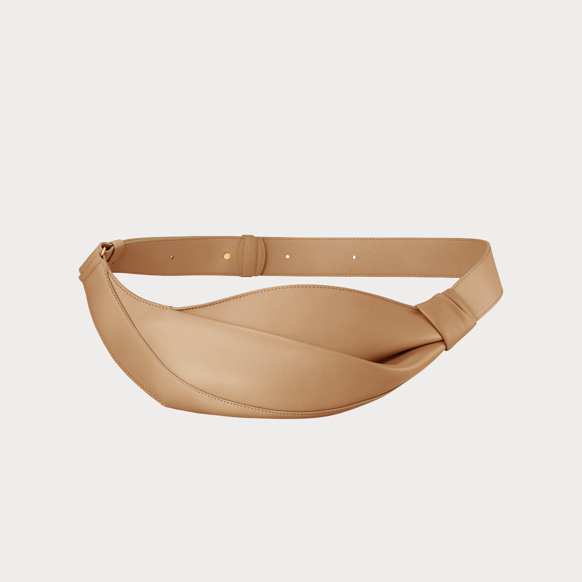 Smooth Leather Knot Crossbody Bag