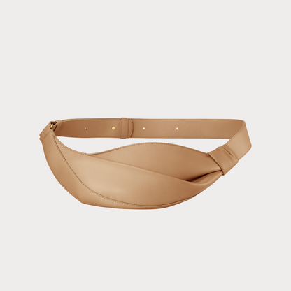 Smooth Leather Knot Crossbody Bag