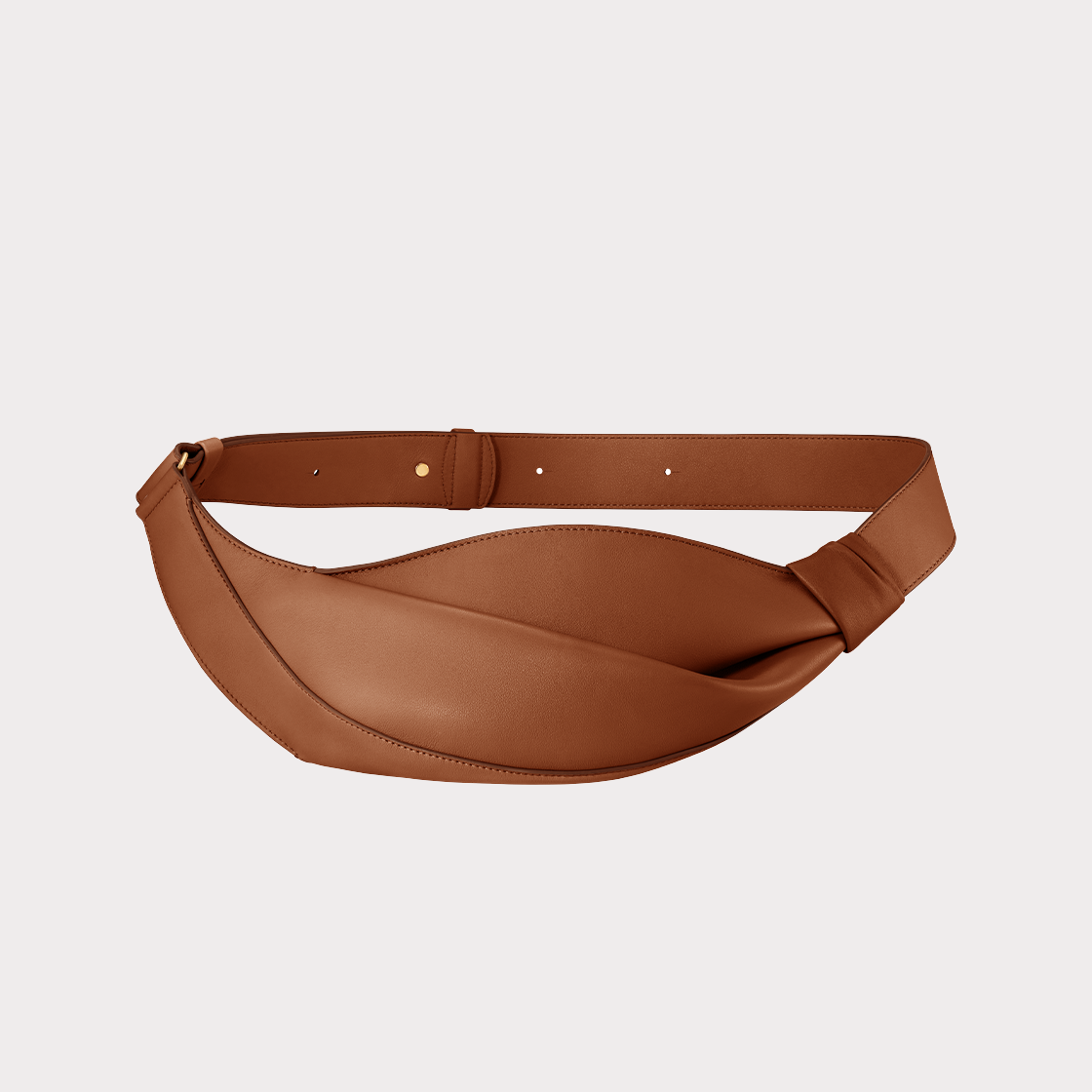 Smooth Leather Knot Crossbody Bag