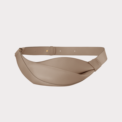 Smooth Leather Knot Crossbody Bag
