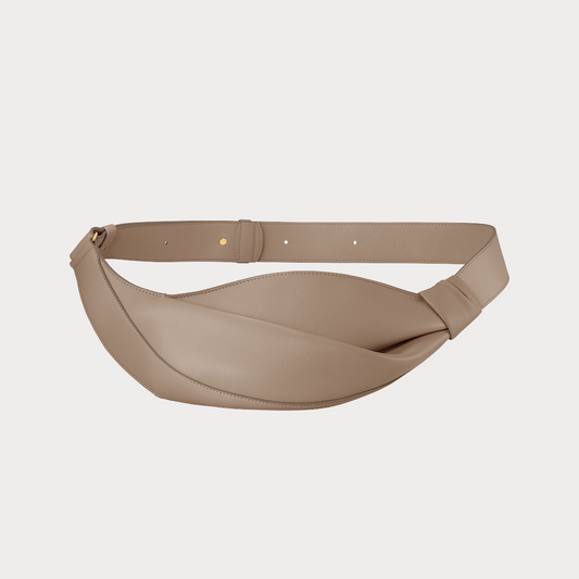 Smooth Leather Knot Crossbody Bag