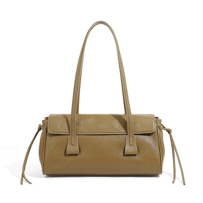 Vegetable Tanned Underarm Baguette Bag