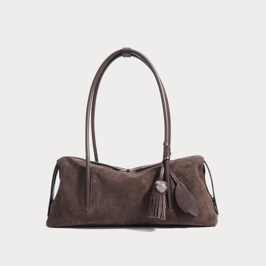 Matte Tassel Pendant Shoulder Pillow Bag