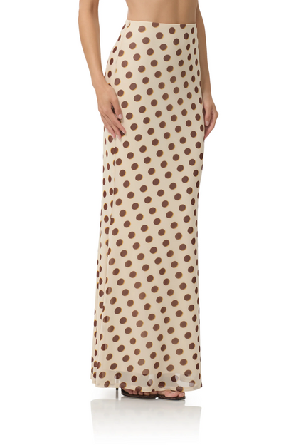 Polka Dot Top + Maxi Skirt