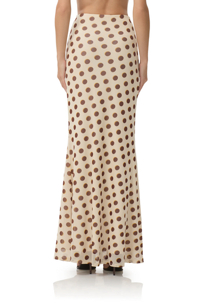 Polka Dot Top + Maxi Skirt