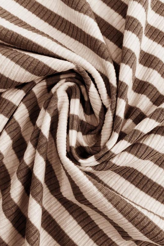 Loose Square Neck Striped Two-piece Suit