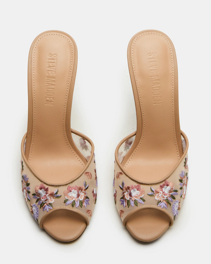 Mesh Floral Sandals